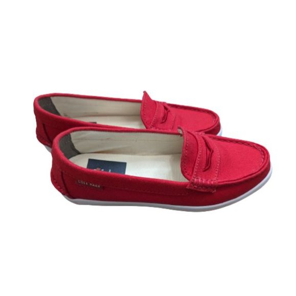 Cole Haan Red Nantucket Canvas Loafer 6B - Picture 3 of 9